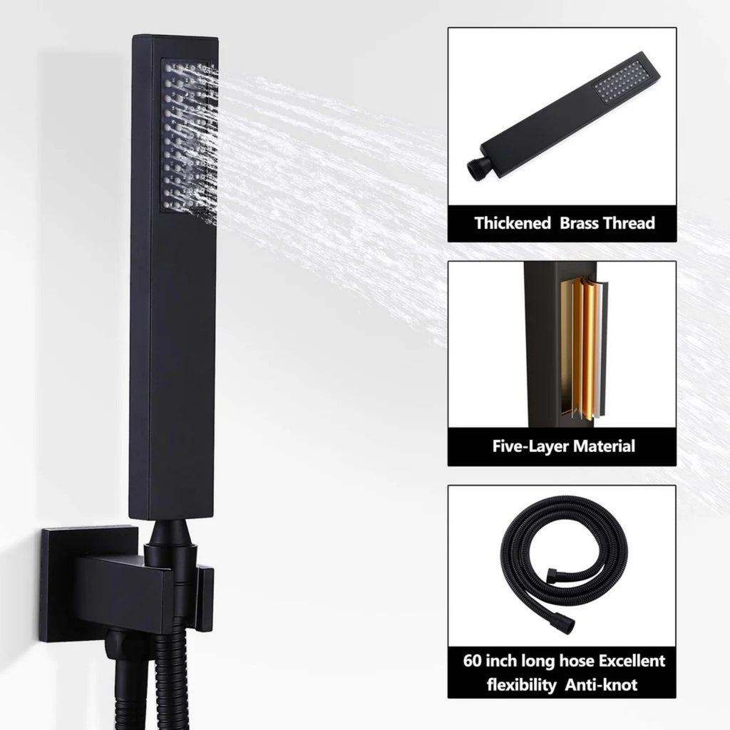Pressure-Balanced Shower Kit with 10-Inch Rain Head