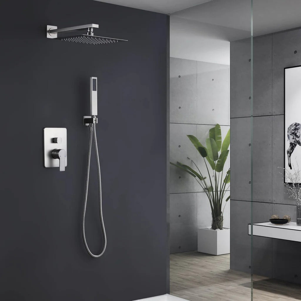 Pressure-Balanced Shower Kit with 10-Inch Rain Head