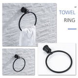 Wall-Mounted Brushed Gold 4-Piece Bathroom Hardware Set with Classic Design