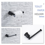 Wall-Mounted Brushed Gold 4-Piece Bathroom Hardware Set with Classic Design