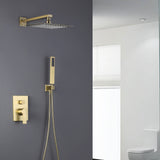 Wall-Mounted Rain Shower System with Pressure-Balanced Valve