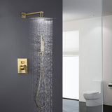 Wall-Mounted Rain Shower System with Pressure-Balanced Valve