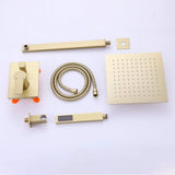 Wall-Mounted Rain Shower System with Pressure-Balanced Valve