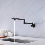 Pot Filler Faucet Wall Mount Kitchen Faucet Dual Stretchable Joint Folding Swing Arm RB1013