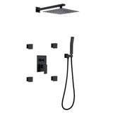 Shower System with 4 Body Jets and Rain Shower Head