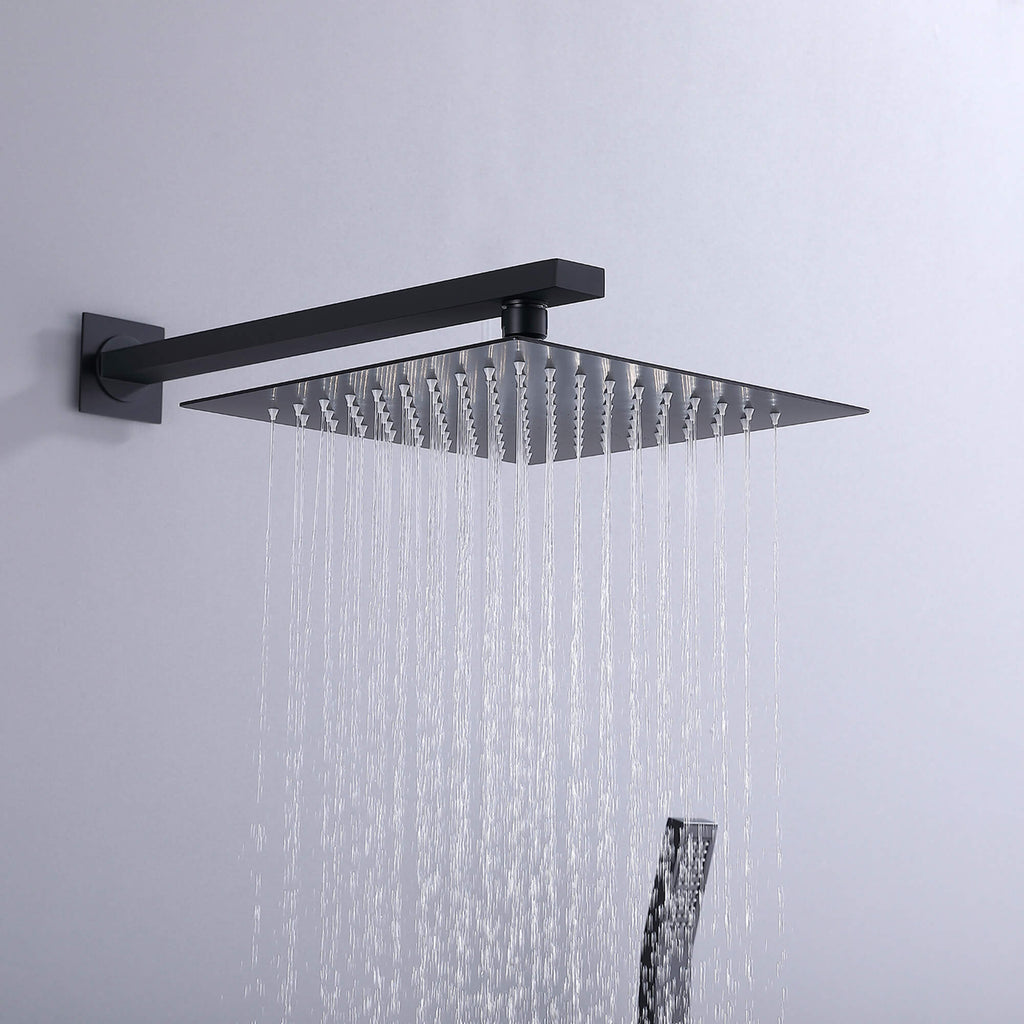 Shower System with 4 Body Jets and Rain Shower Head