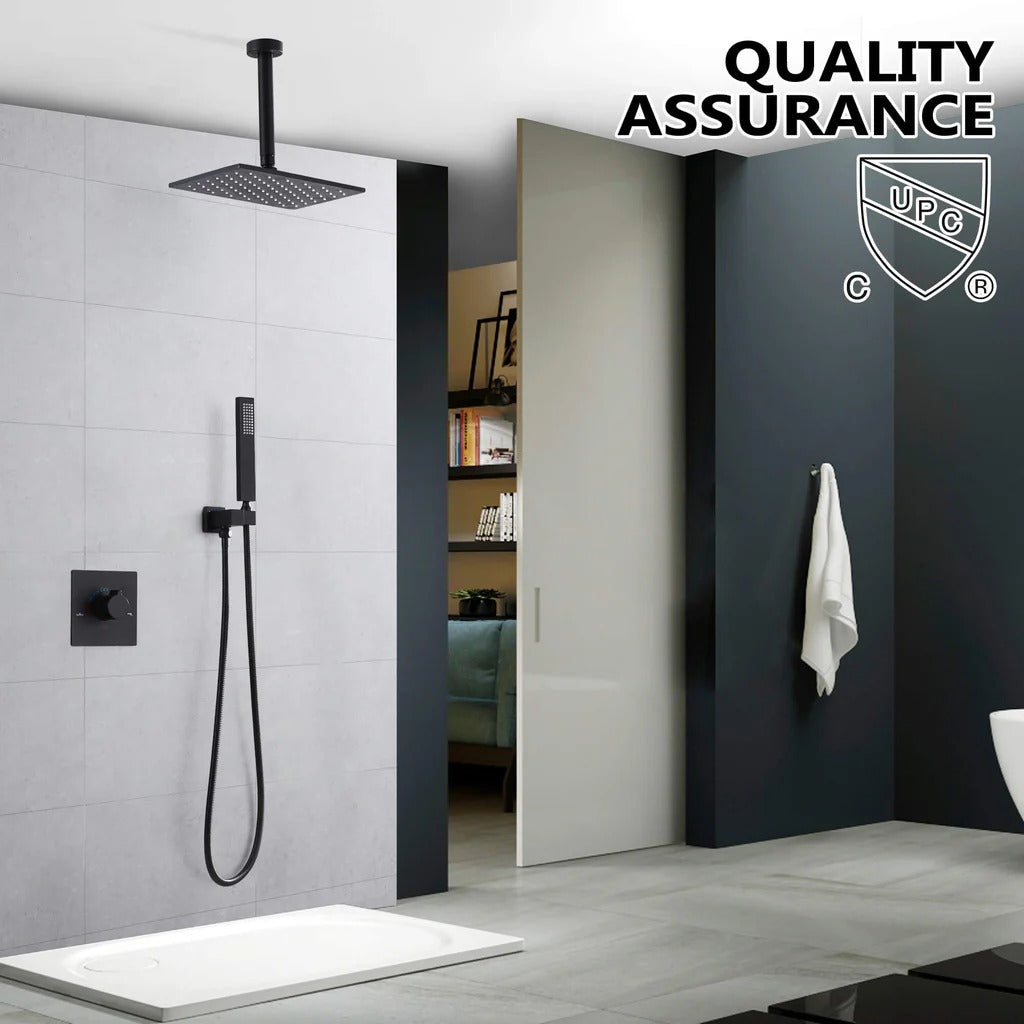 Ceiling-Mounted Single Handle Rain Shower Set