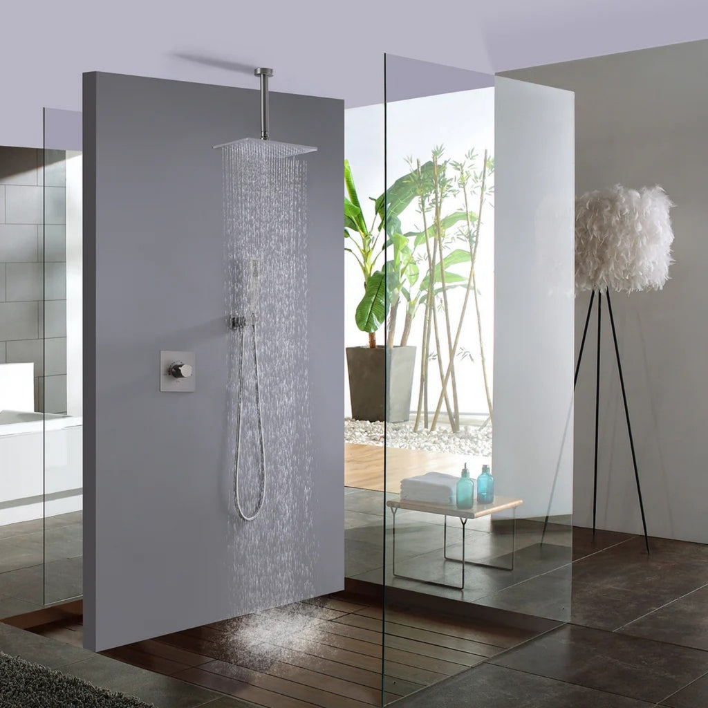 Ceiling-Mounted Single Handle Rain Shower Set