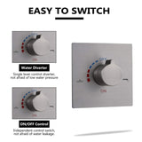 Ceiling-Mounted Single Handle Rain Shower Set