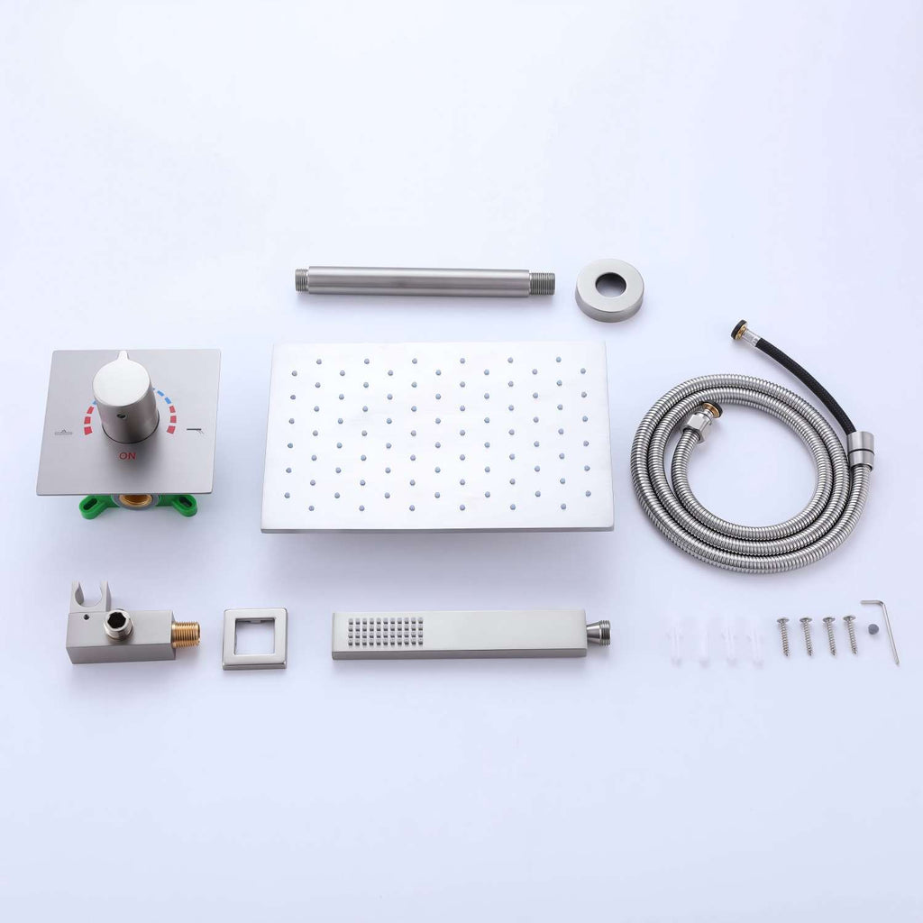 Ceiling-Mounted Single Handle Rain Shower Set