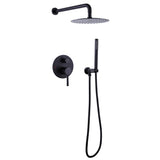 Wall-Mounted Pressure Balance Shower System with Handheld