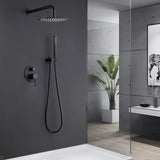 Wall-Mounted Pressure Balance Shower System with Handheld