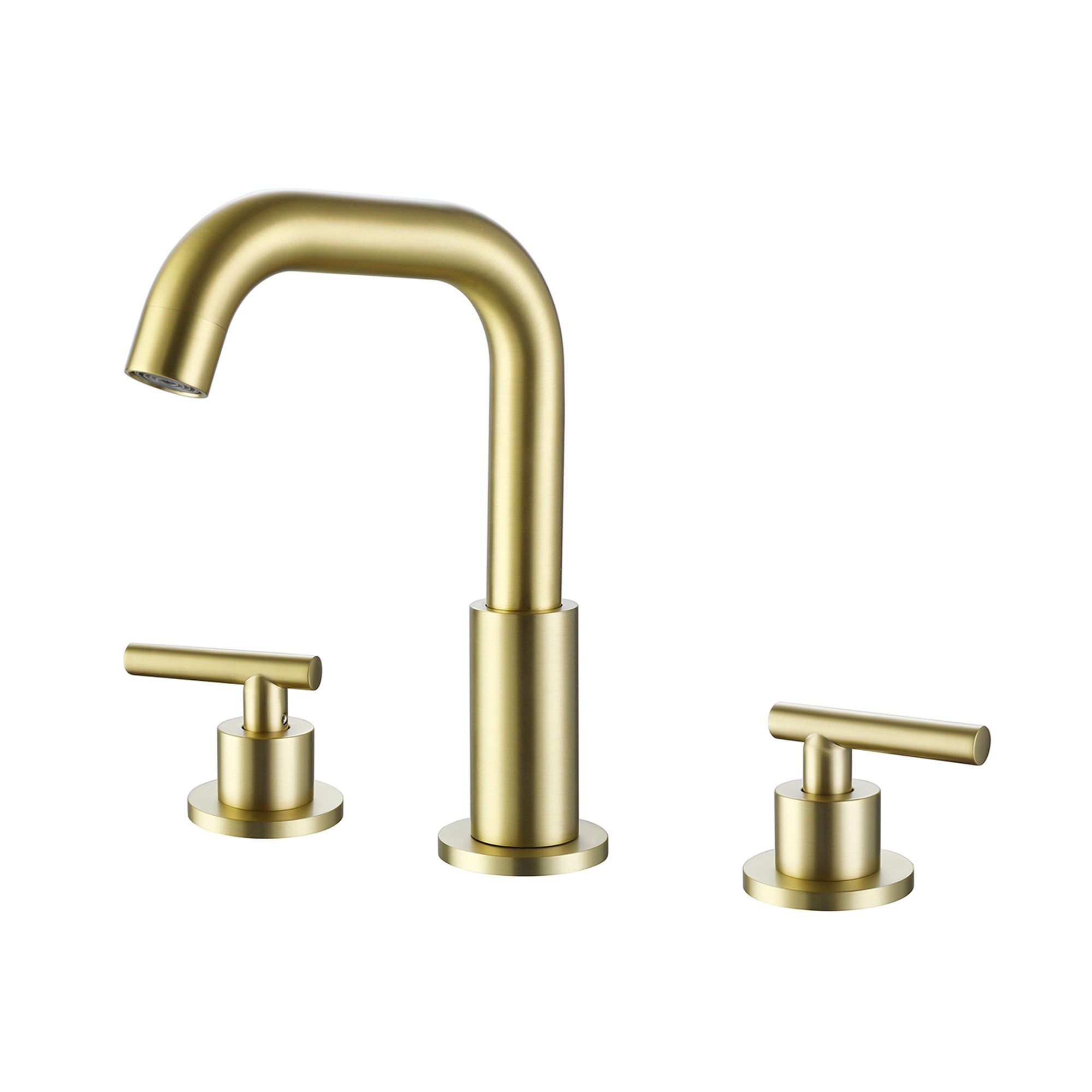 Widespread Basin Tap with Rotating Gooseneck Spout