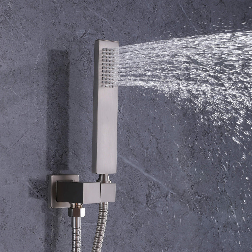 Thermostatic Shower System with 3 Body Jets and Button Control