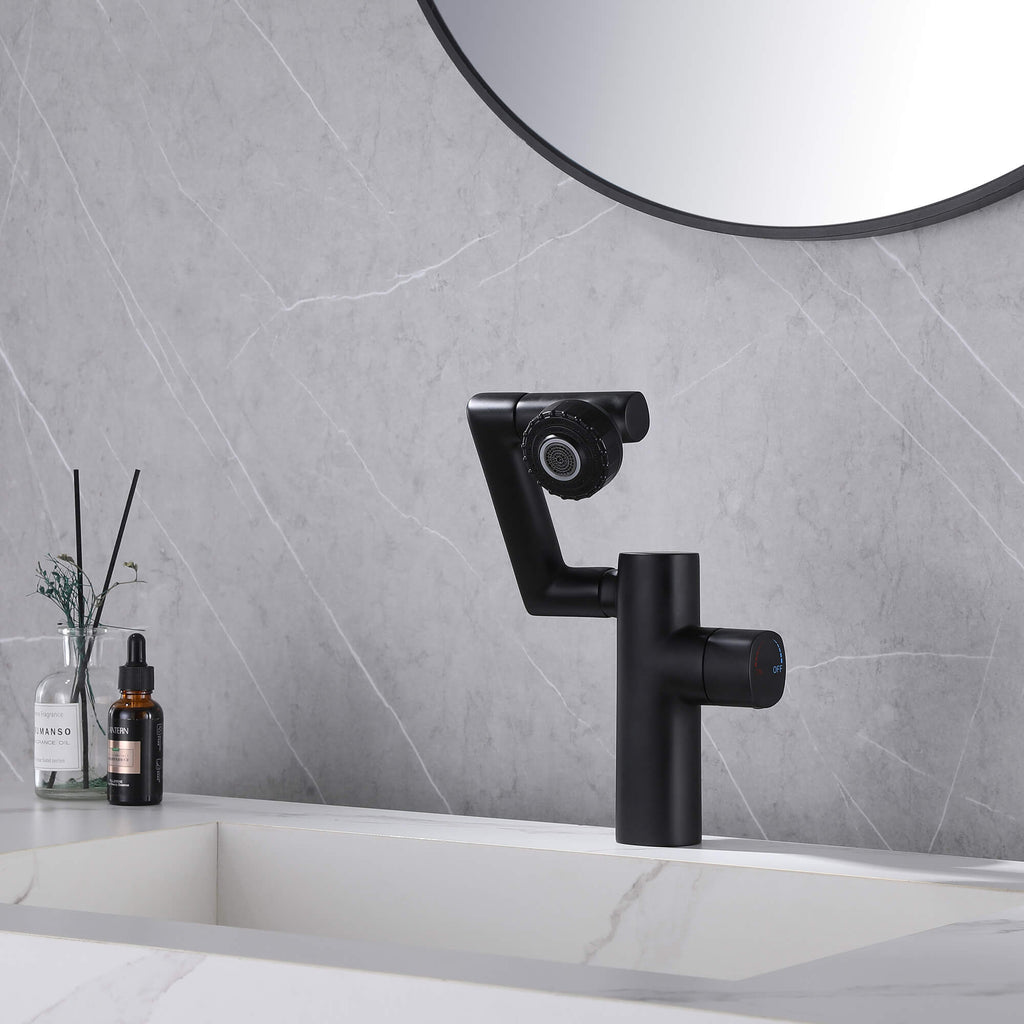 Mixer Faucet with Built-in Sprayer for Washbasins