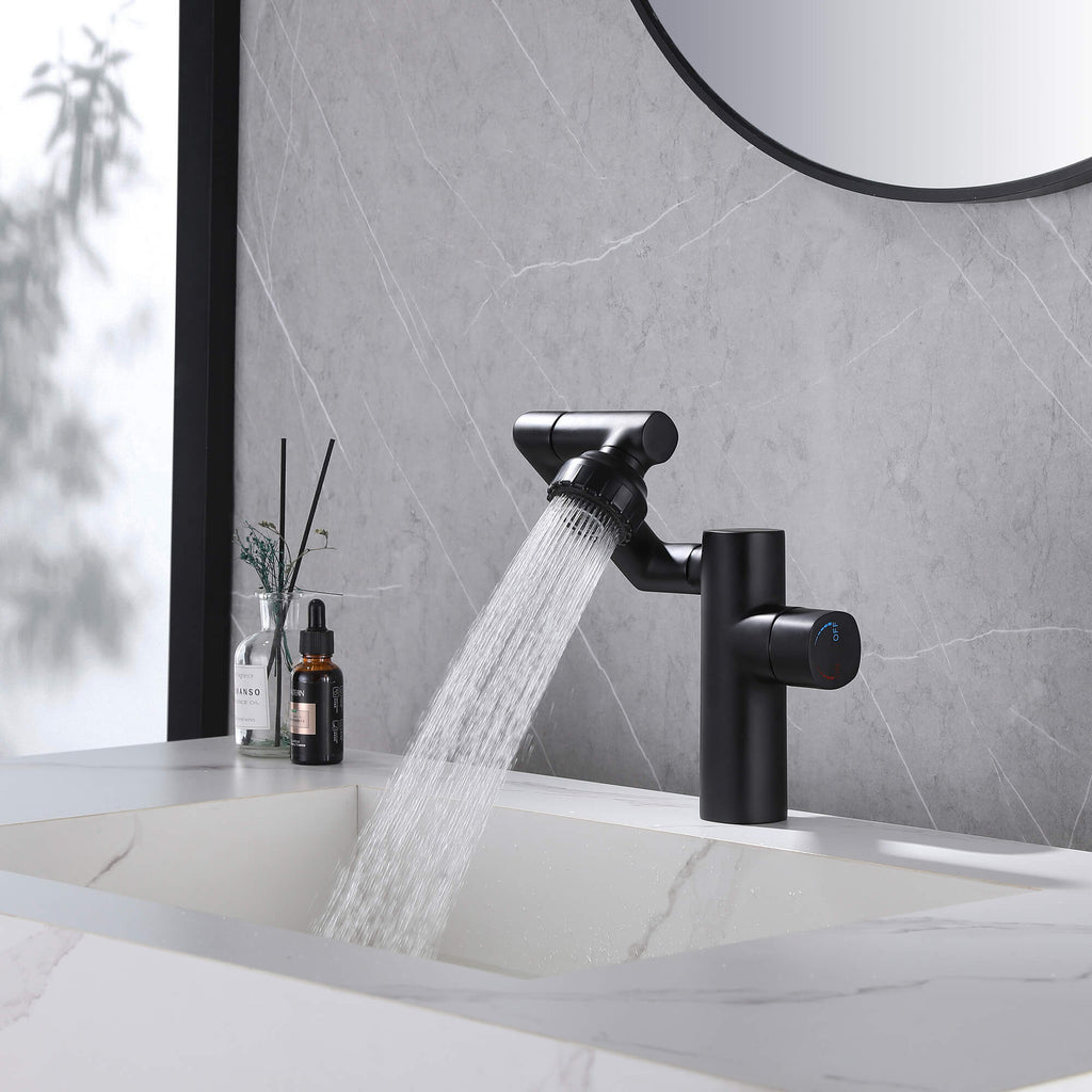 Mixer Faucet with Built-in Sprayer for Washbasins