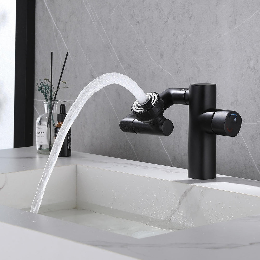 Mixer Faucet with Built-in Sprayer for Washbasins