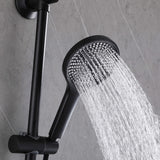 Wall-Mounted Shower System with Handheld Shower and Soap Dish