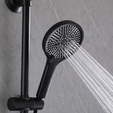 Wall-Mounted Shower System with Handheld Shower and Soap Dish