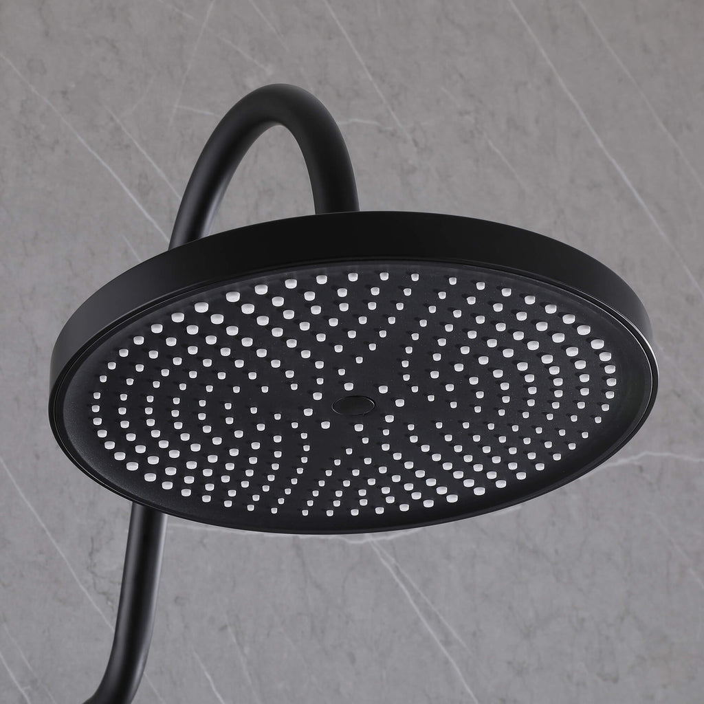 Wall-Mounted Shower System with Handheld Shower and Soap Dish