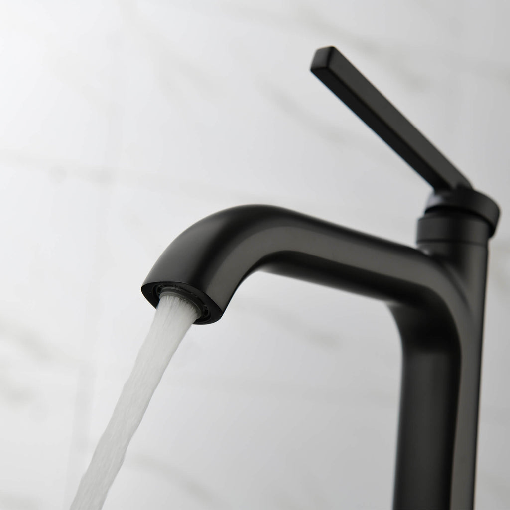 High-Tall Single-Handle Bathroom Sink Faucet for Vessel Sinks