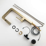 Temperature Display Kitchen Faucet with Dual Spray Pull Down Head
