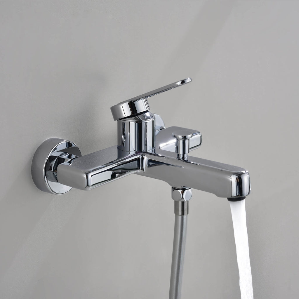 Tub and Shower Faucet Set with Handheld Shower 3 Spray Modes Single Handle Wall-Mounted Mixer