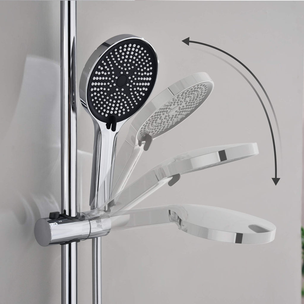 Tub and Shower Faucet Set with Handheld Shower 3 Spray Modes Single Handle Wall-Mounted Mixer