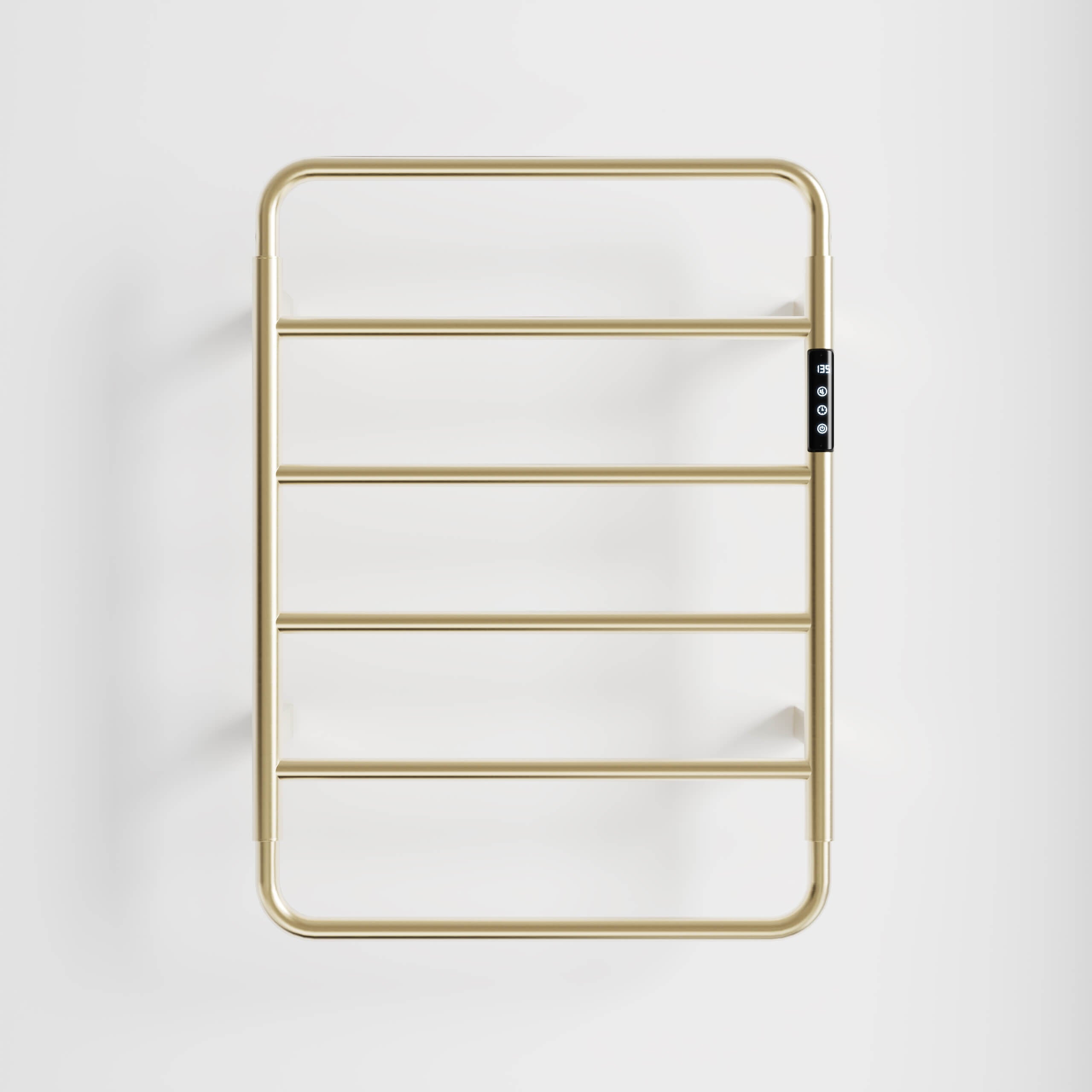Heated Towel Rack with Shelf Smart Touchscreen Rapid Heating 304 Stainless Steel
