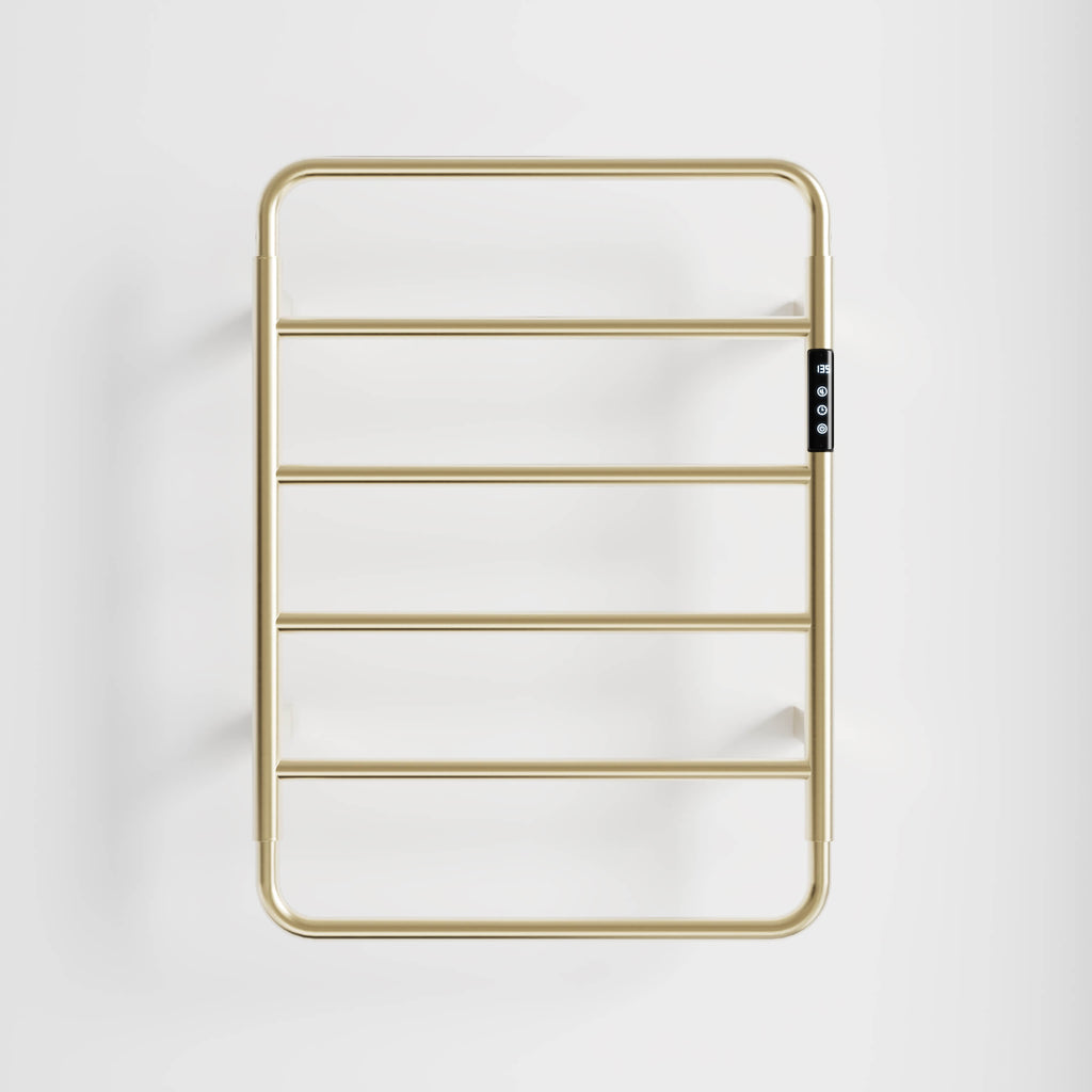 Heated Towel Rack with Shelf Smart Touchscreen Rapid Heating 304 Stainless Steel