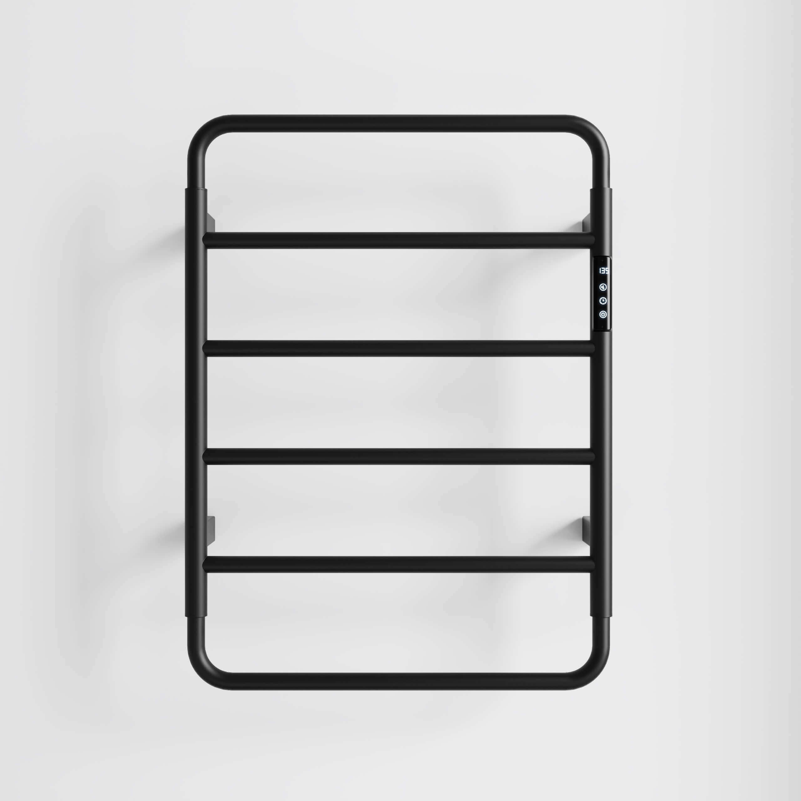 6-Bar Wall Mounted Electric Towel Warmer Rack with Timer & Smart Temperature Control