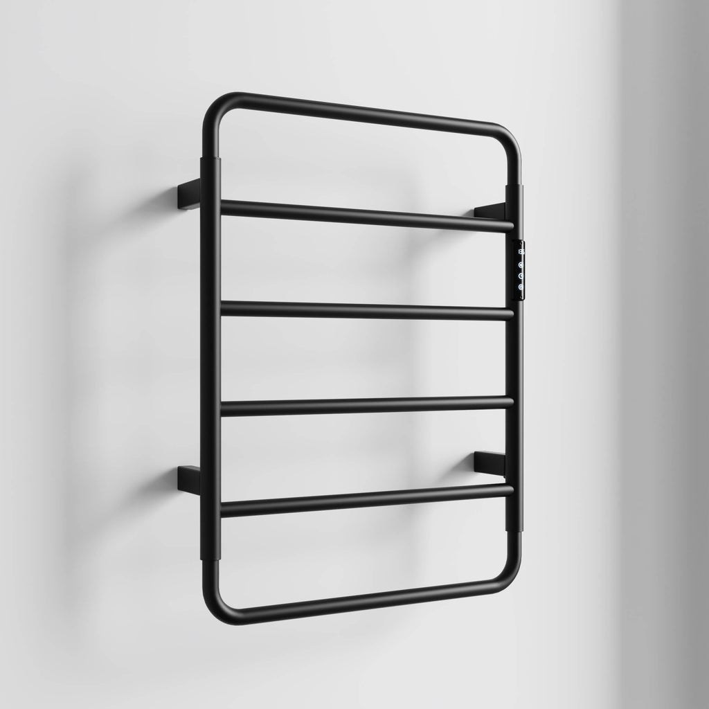 Heated Towel Rack with Shelf Smart Touchscreen Rapid Heating 304 Stainless Steel