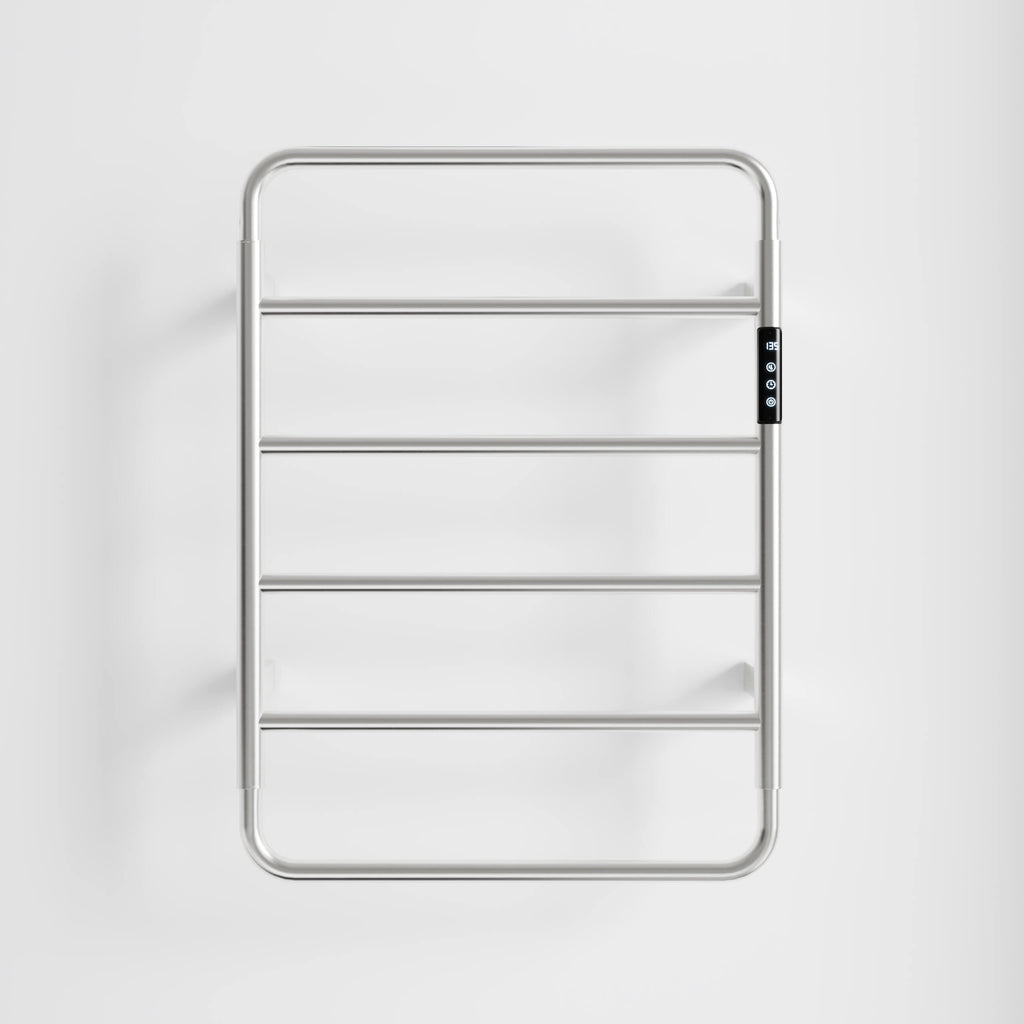 Heated Towel Rack with Shelf Smart Touchscreen Rapid Heating 304 Stainless Steel