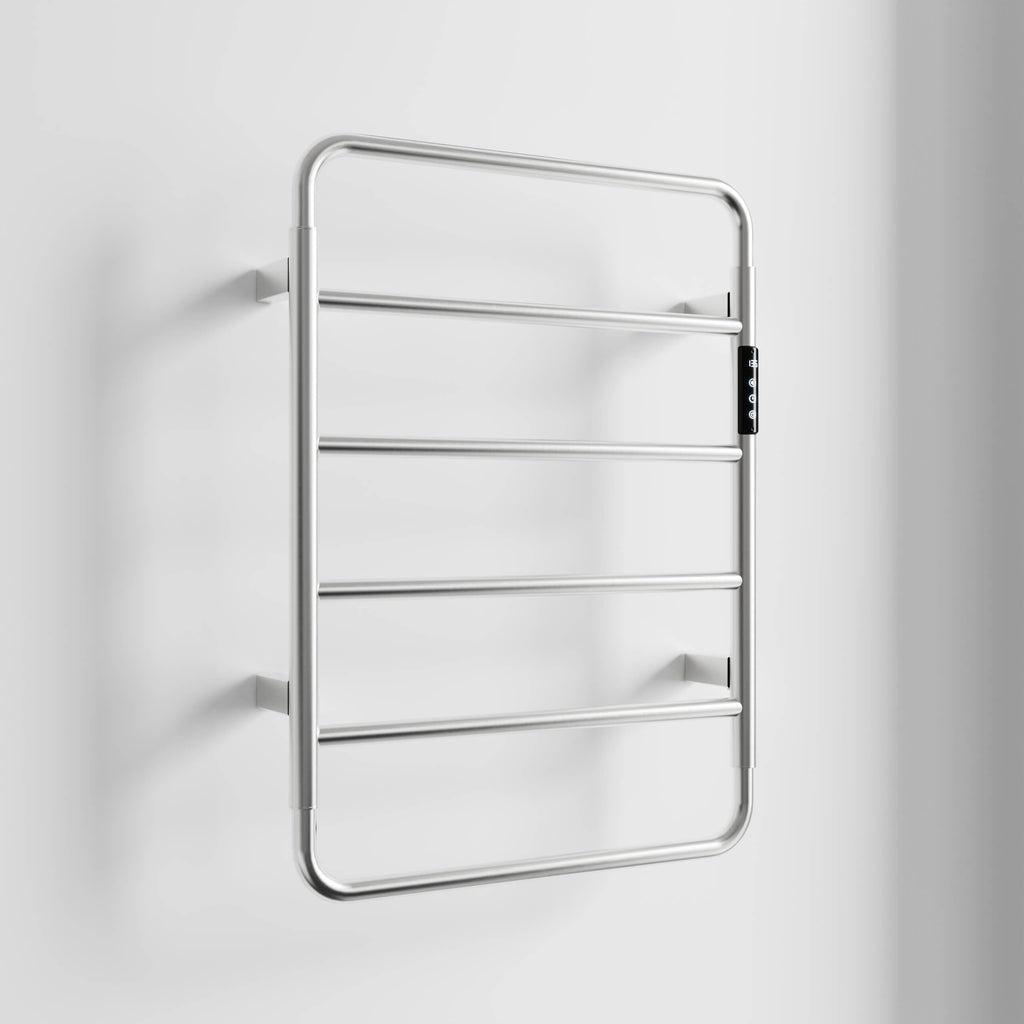 Heated Towel Rack with Shelf Smart Touchscreen Rapid Heating 304 Stainless Steel