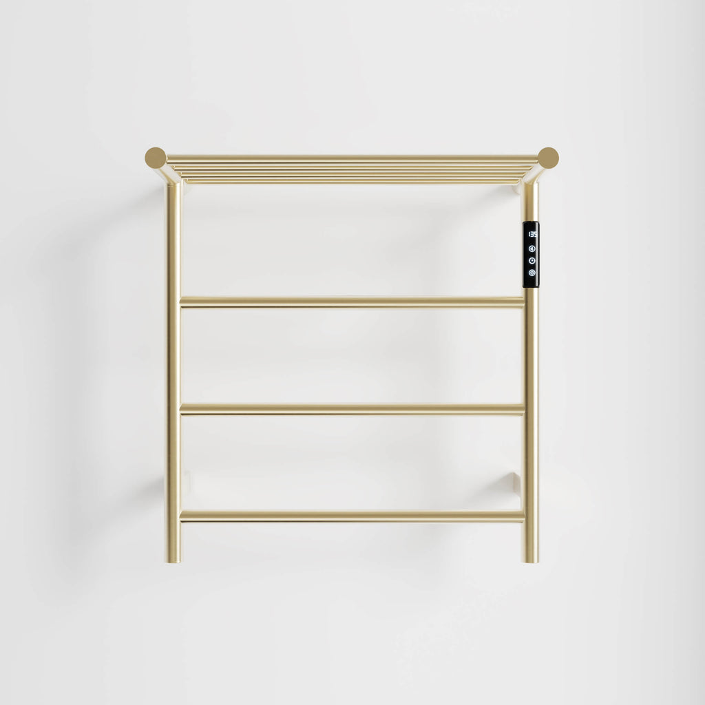 Heated Towel Rack with Shelf Smart Touchscreen and Rapid Heating