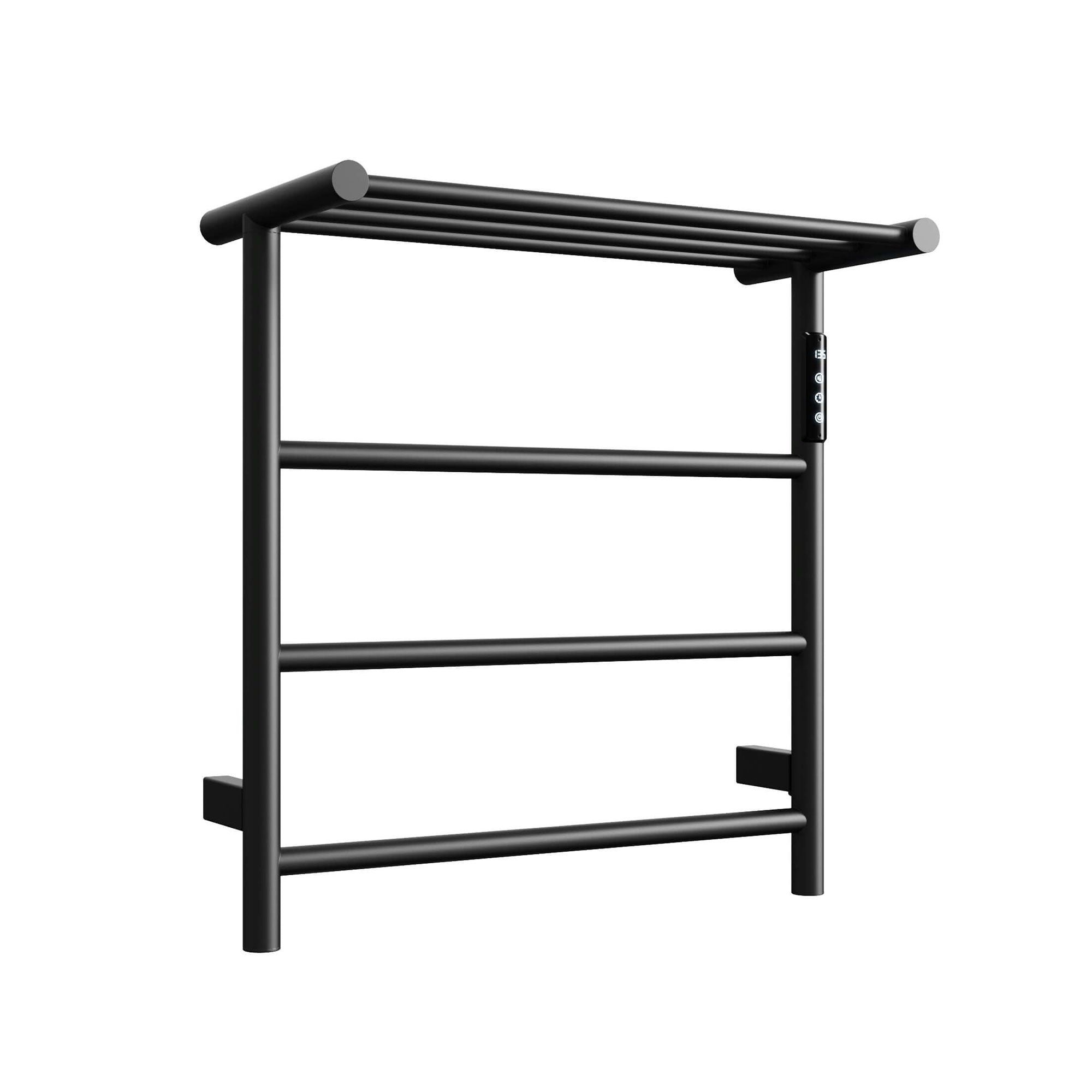 Wall Mounted Heated Towel Warmer with Shelf – 304 Stainless Steel