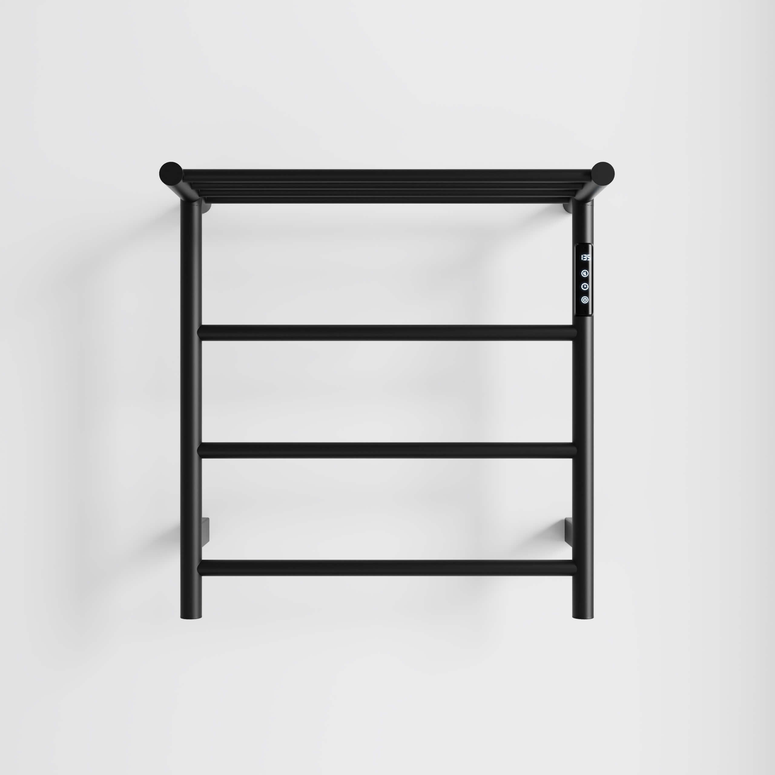 Wall Mounted Heated Towel Warmer with Shelf – 304 Stainless Steel