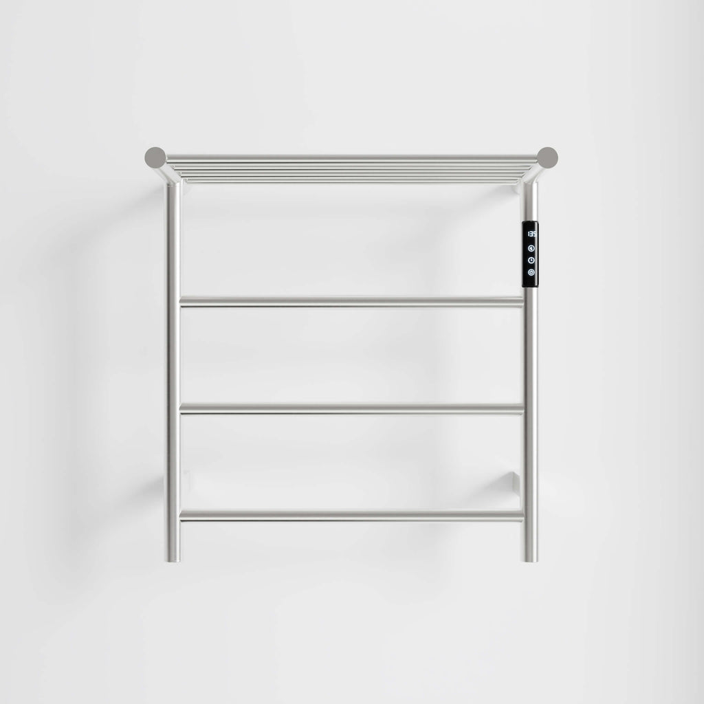 Heated Towel Rack with Shelf Smart Touchscreen and Rapid Heating