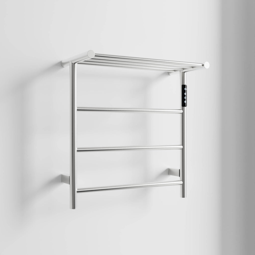 Heated Towel Rack with Shelf Smart Touchscreen and Rapid Heating