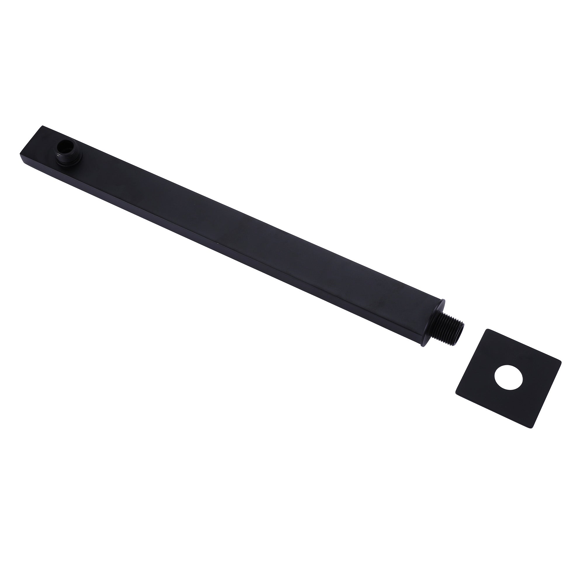 16-Inch Shower Arm with Flange Stainless Steel Wall Mount Showerhead Arm