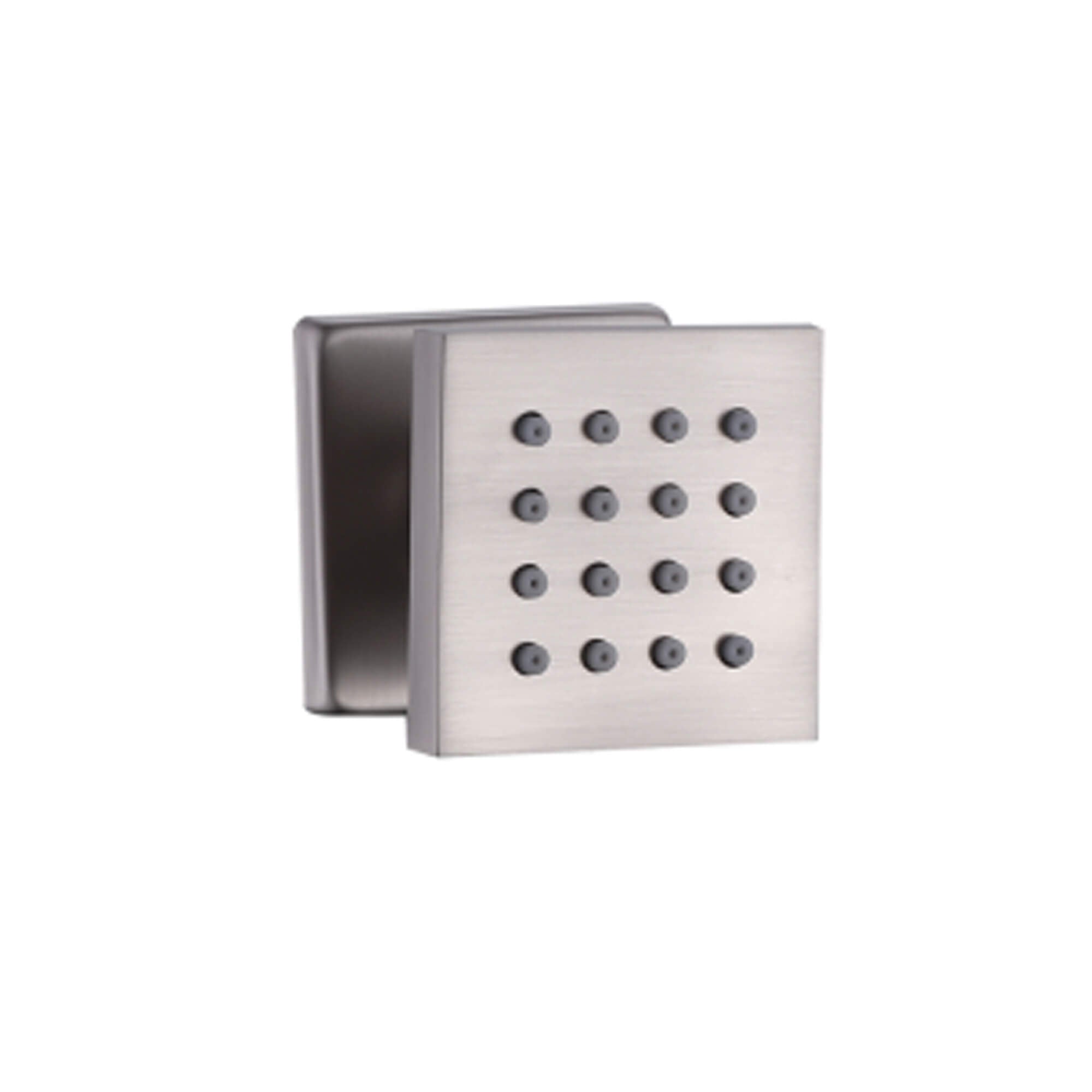 2-Inch Shower Body Jet Adjustable Spa Brass Square Massage Shower Silde Sprayer