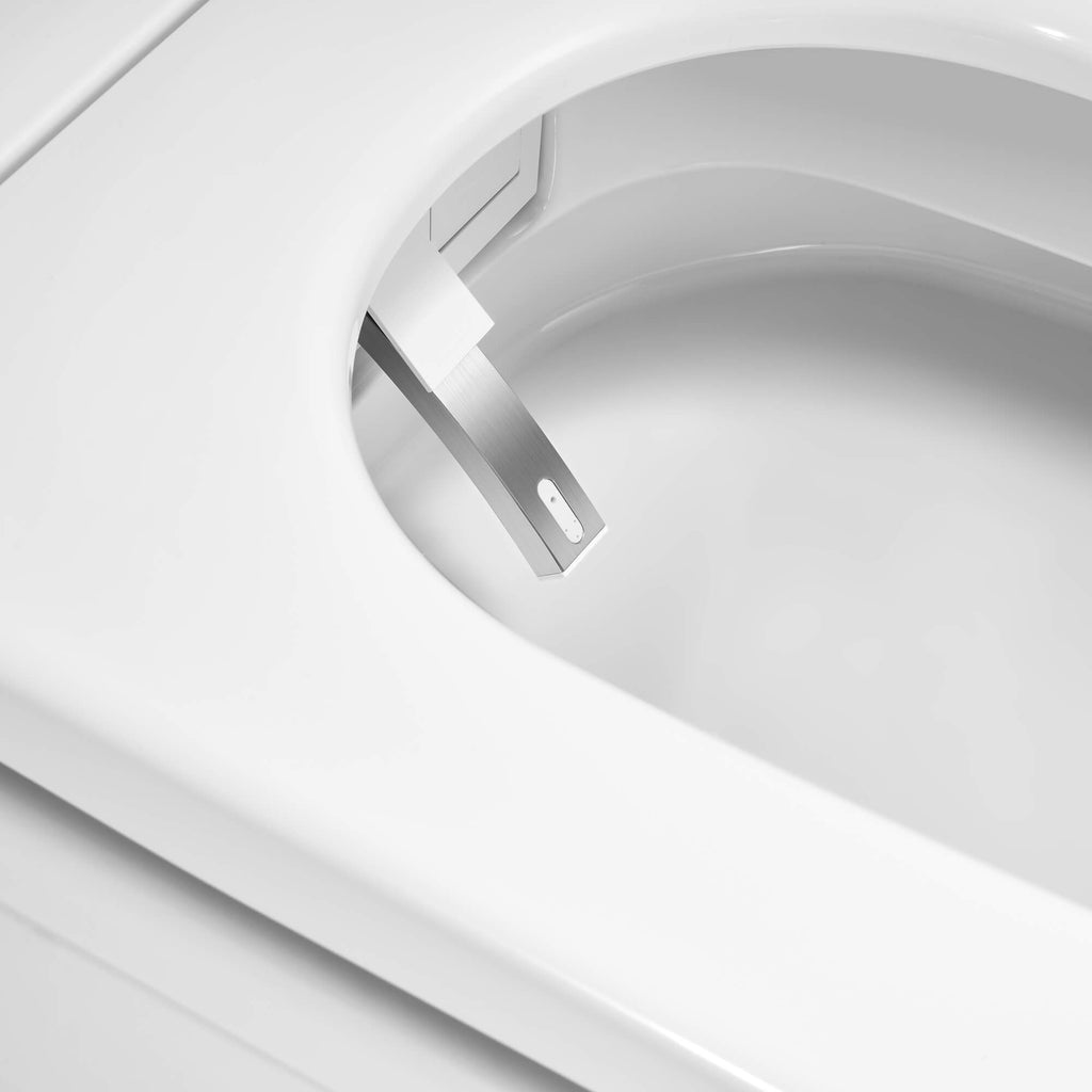 Smart Toilet with Touchless Lid, Heated Seat & Feminine Wash