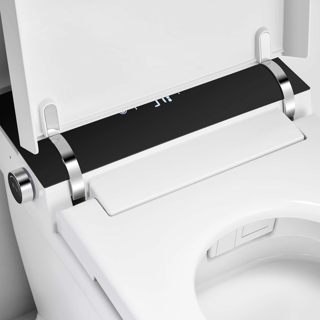 Smart Toilet with Touchless Lid, Heated Seat & Feminine Wash