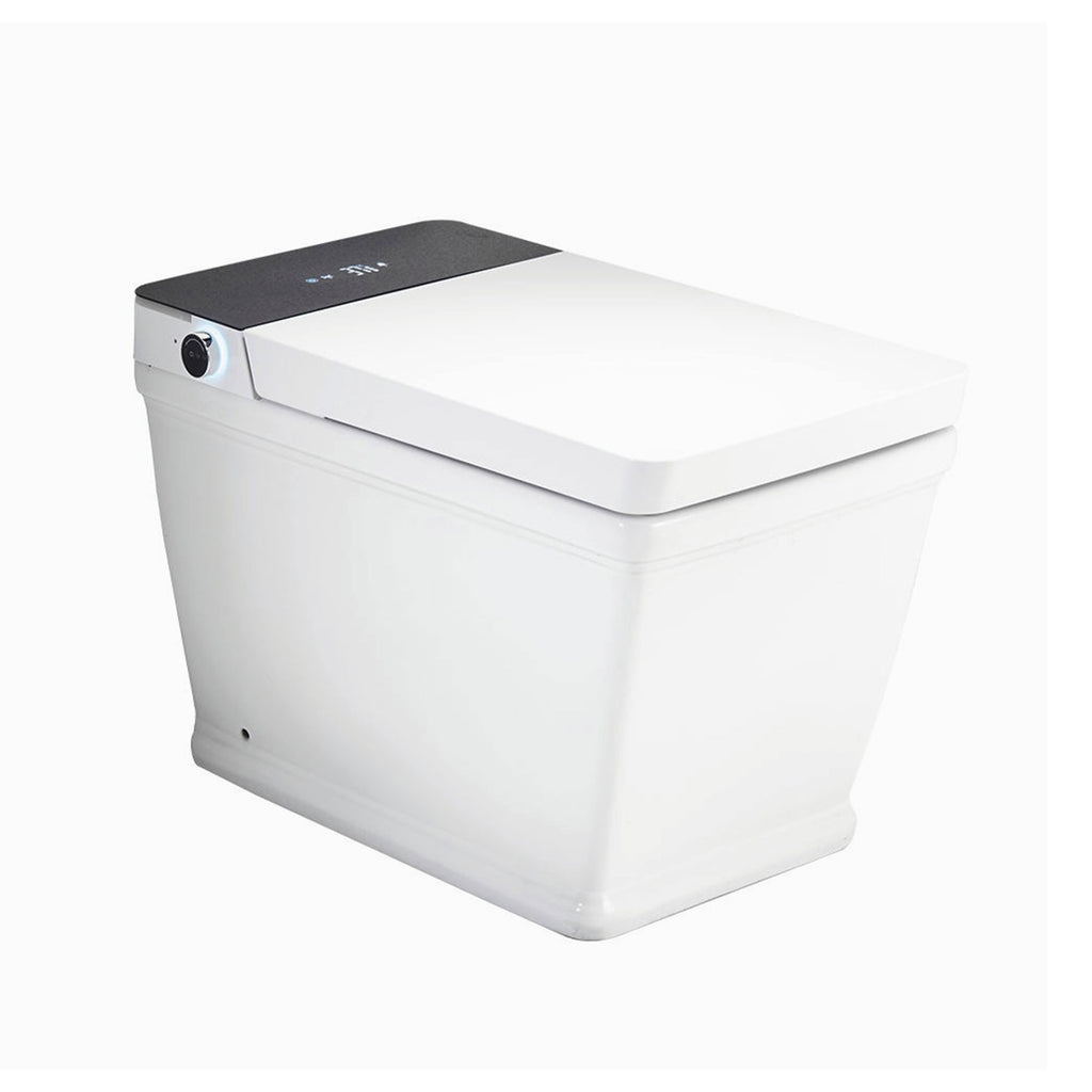 Smart Toilet with Touchless Lid, Heated Seat & Feminine Wash