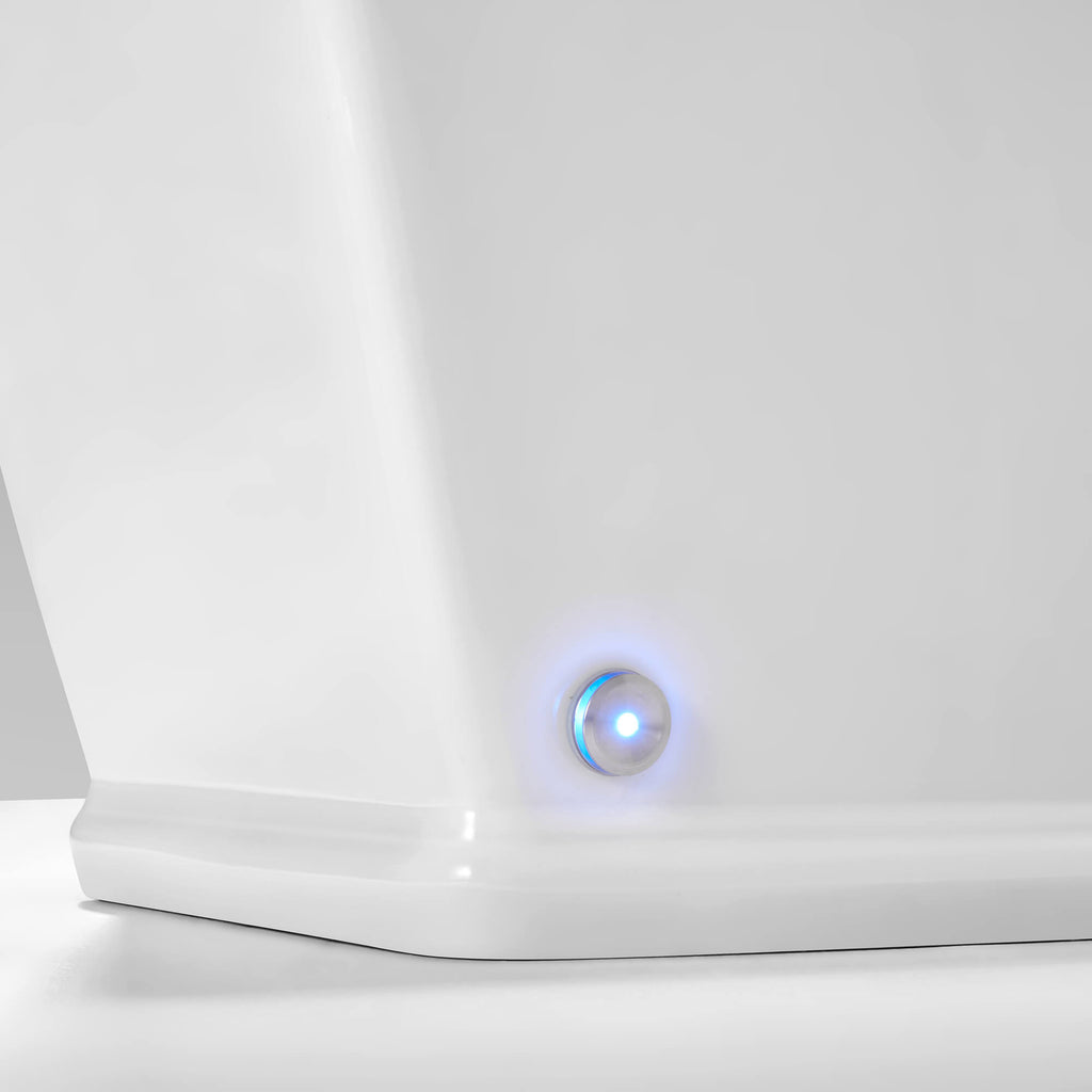 Smart Toilet with Touchless Lid, Heated Seat & Feminine Wash