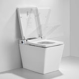 Smart Toilet with Heated Seat, Auto Flushing, Bidet Spray, and Hands-Free Lid