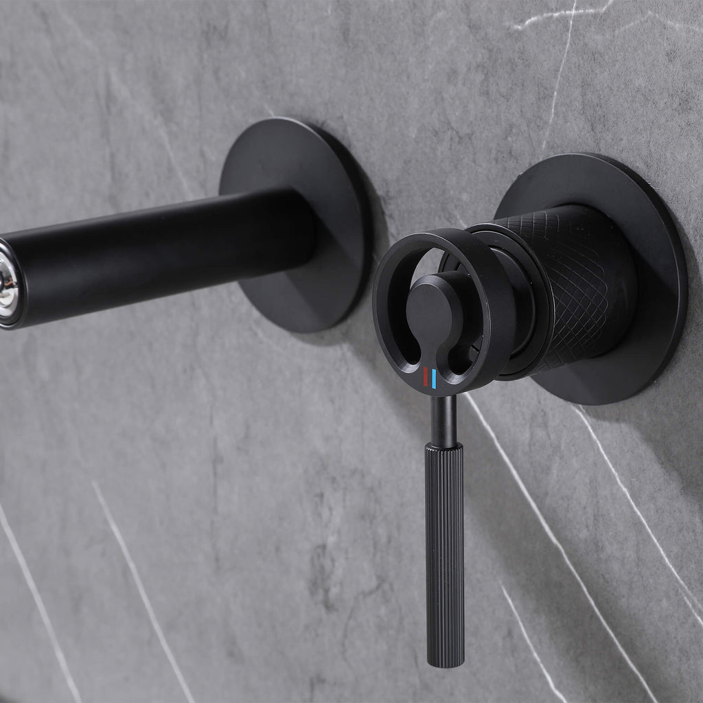 Industrial Wall-Mounted Faucet with Adjustable Nozzle