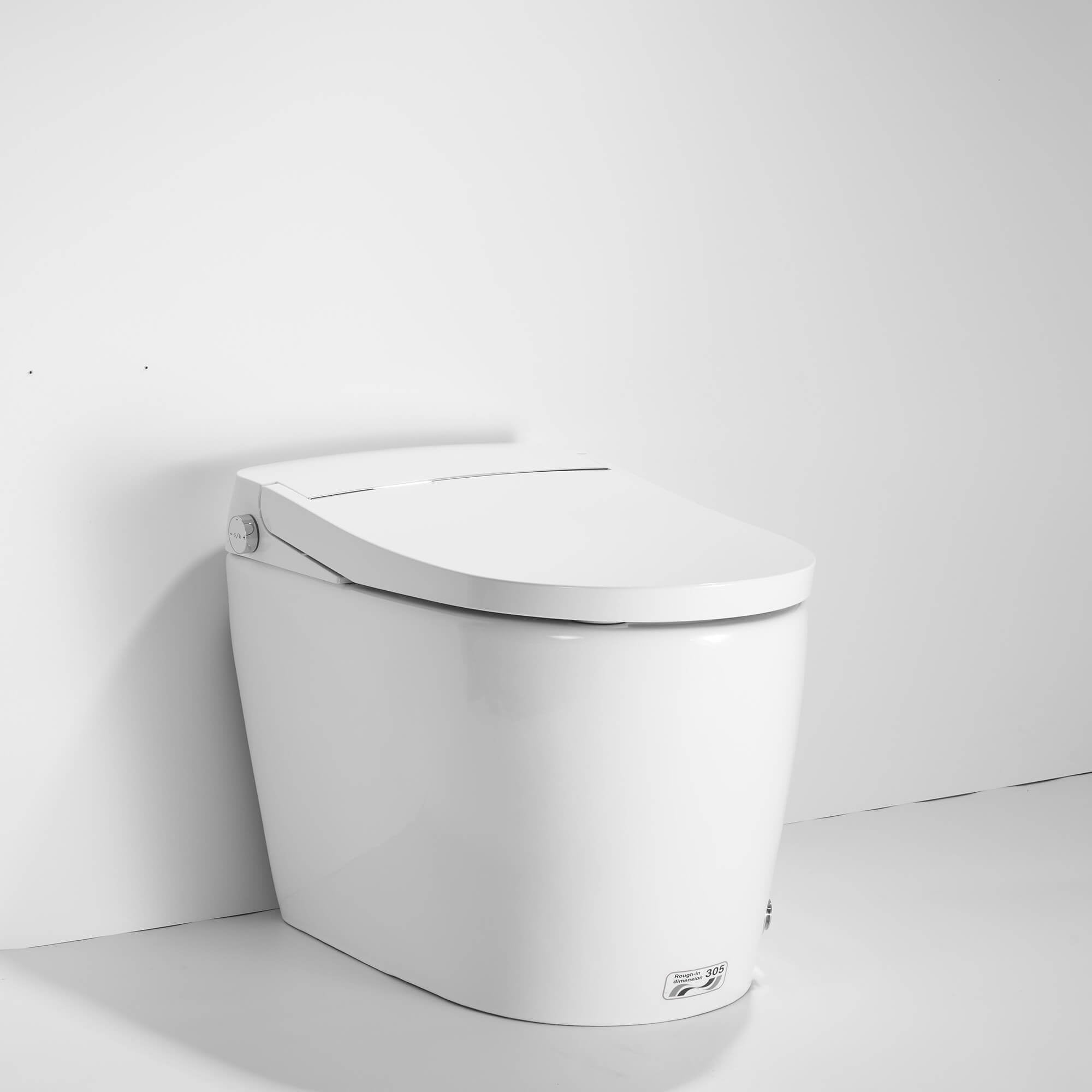 Smart Toilet with Auto Open Lid, Heated Seat & Jet Flush