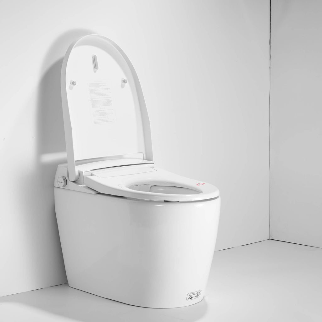 Smart Toilet with Auto Open Lid, Heated Seat & Jet Flush