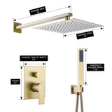 Pressure-Balanced Shower Kit with 10-Inch Rain Head